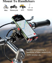 Load image into Gallery viewer, Shockproof Motorcycle Phone Holder with 720° Rotation &amp; Secure Locking Design