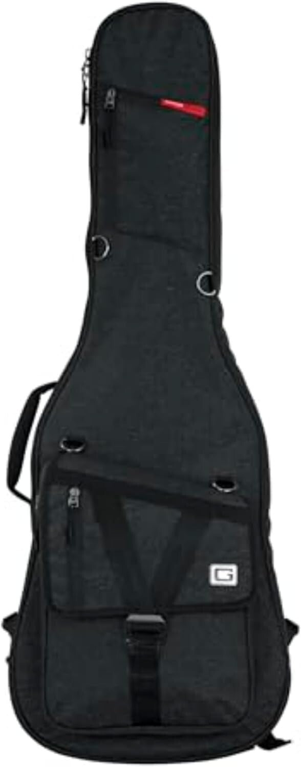Transit Series Charcoal Guitar Bag - Lightweight with Easy Carry Backpack Straps
