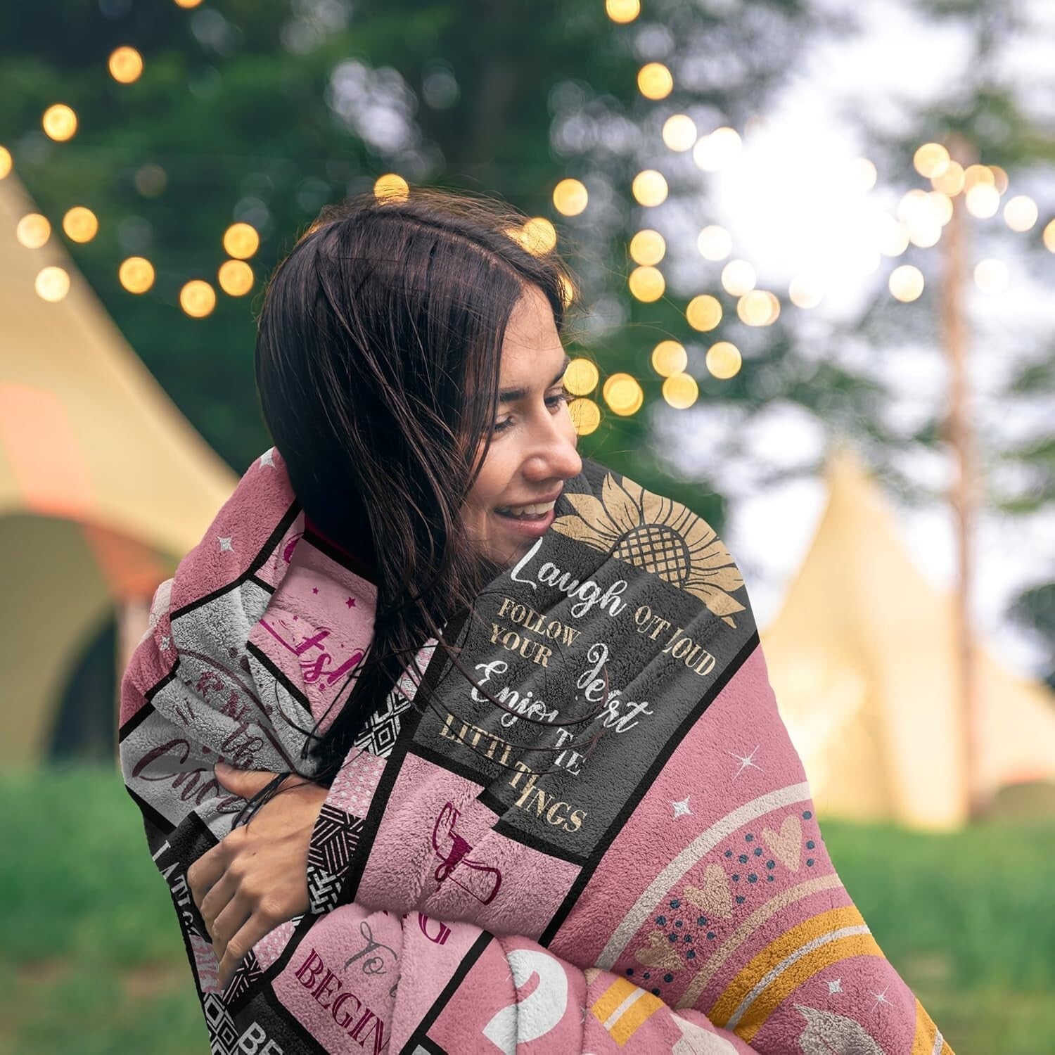 Multipurpose Pink Graduation Blanket 60x50 - Ideal Gift for Women Graduates 2025