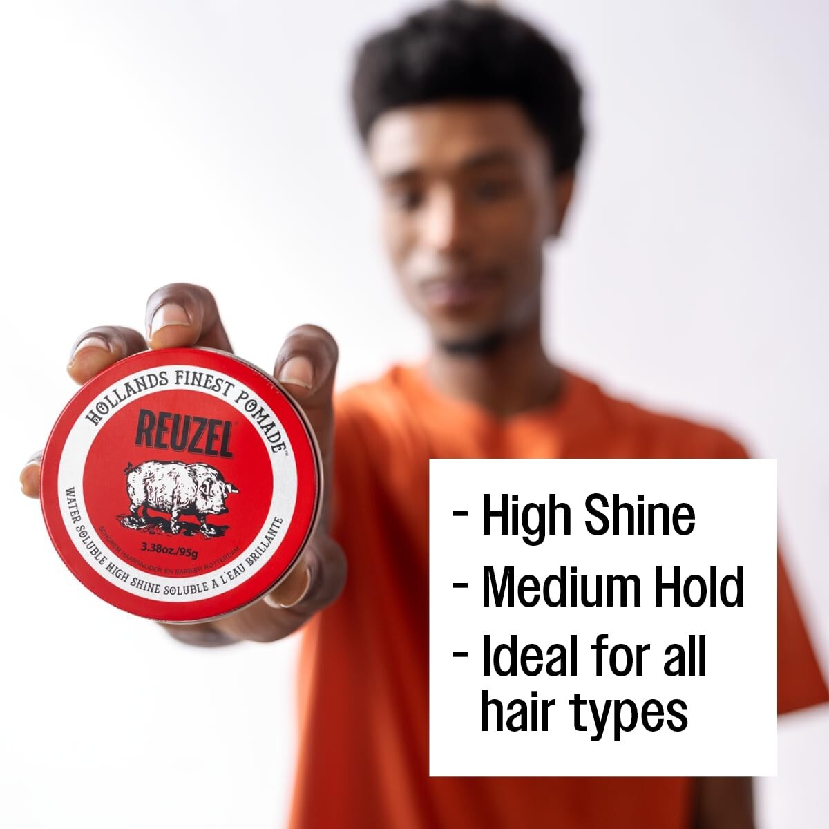 Vanilla Cola Scent Red Pomade - High Shine, Medium Hold, 12 oz Gloss Finish