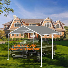 Load image into Gallery viewer, Versatile 10 x 20 Ft Carport Replacement Canopy Cover for All-Weather Use