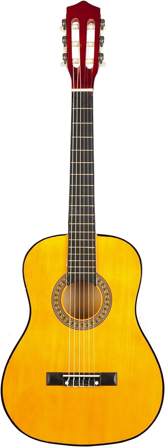 Beginner-Friendly 34-Inch Natural Classical Guitar with Interactive Lessons