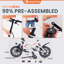 Load image into Gallery viewer, Urban 350W Folding Electric Ebike - 37 Miles Range, Adjustable Seat, GPS Enabled