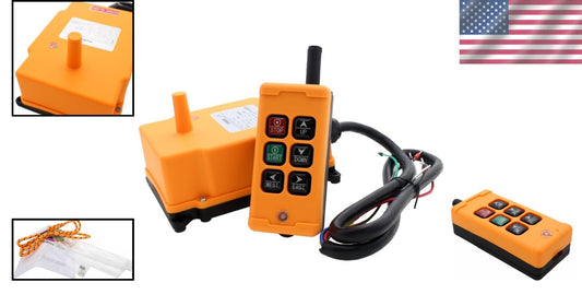 6-Key Industrial Wireless Crane Remote Control - Durable and Waterproof Design