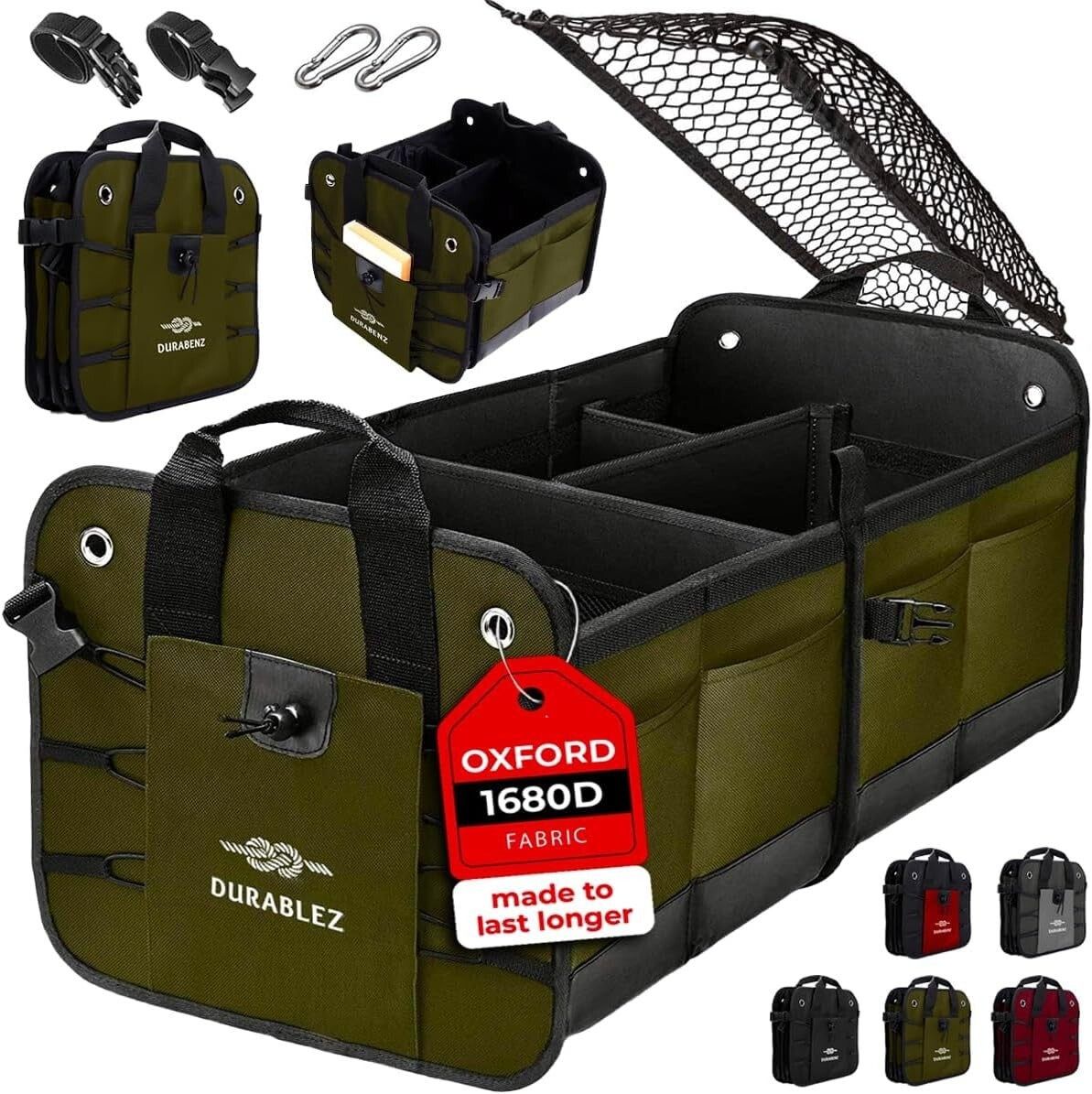 Premium Collapsible Organizer for Trucks, SUVs, and Sedans - 2.5 Cu Ft Capacity