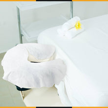 Load image into Gallery viewer, Premium 200 PCS Disposable Massage Sheets &amp; Face Cradle Covers for Professionals