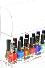 Load image into Gallery viewer, Ultimate Nail Polish Organizer - 6 Tier Acrylic Rack for Wall, Includes Cloth