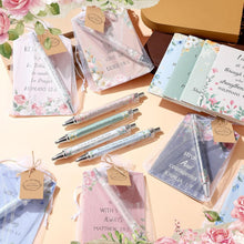 Load image into Gallery viewer, Versatile 200 Pcs Bible Verse Gift Set - Journals, Bamboo Pens, Organza Bags