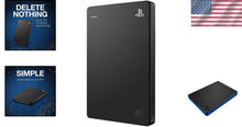 Load image into Gallery viewer, Compact 2TB Portable Hard Drive for PS4 - Store 100+ Games Effortlessly