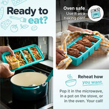Load image into Gallery viewer, BPA-Free 1 Cup Silicone Freezer Tray with Convenient Lids for Organized Freezing