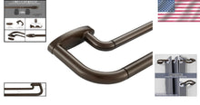Load image into Gallery viewer, Sturdy Room Darkening Curtain Rods 72-144 Inches - Elegant Design in Dark Bronze