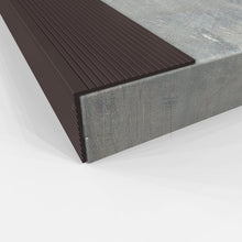 Load image into Gallery viewer, Luxury Dark Bronze Stair Nosing - Cuttable, Non-Slip Aluminum Edging for Stairs