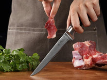 Load image into Gallery viewer, Forged 5.7-Inch Meat Cleaver Knife with Elegant Pakkawood Handle – Gift Boxed