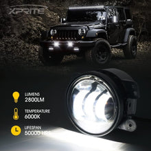 Load image into Gallery viewer, Waterproof 60W LED Fog Lamps for 2007-2018 Jeep Wrangler JK - Bright 6000K Light
