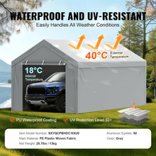 Load image into Gallery viewer, Robust 10x20 ft Carport Canopy Cover with Durable Side Wall for Outdoor Shelter