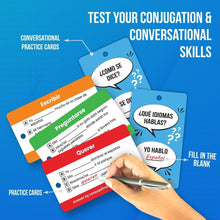 Load image into Gallery viewer, Portable 500+ Flash Cards Set: Learn Spanish with Engaging Visuals &amp; Resources