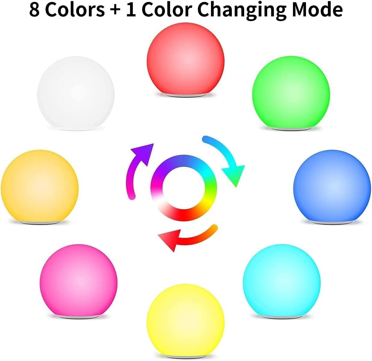 12-Inch RGB Color Changing Solar Globe Light - IP67 Waterproof Outdoor Elegance