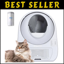 Load image into Gallery viewer, Ultimate Self-Cleaning Litter Box for Multiple Cats - Safe, Convenient, White