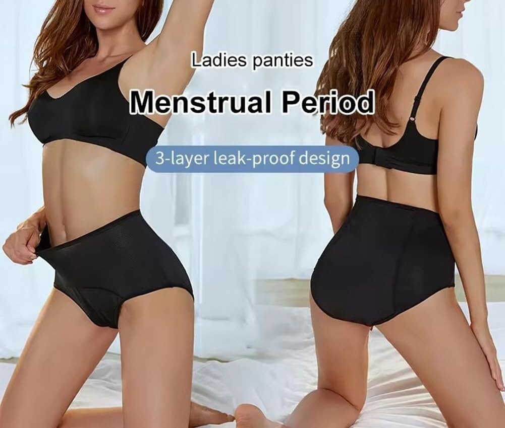 Breathable Leakproof Period Panties Multi-Pack XXS-5XL for Ultimate Comfort