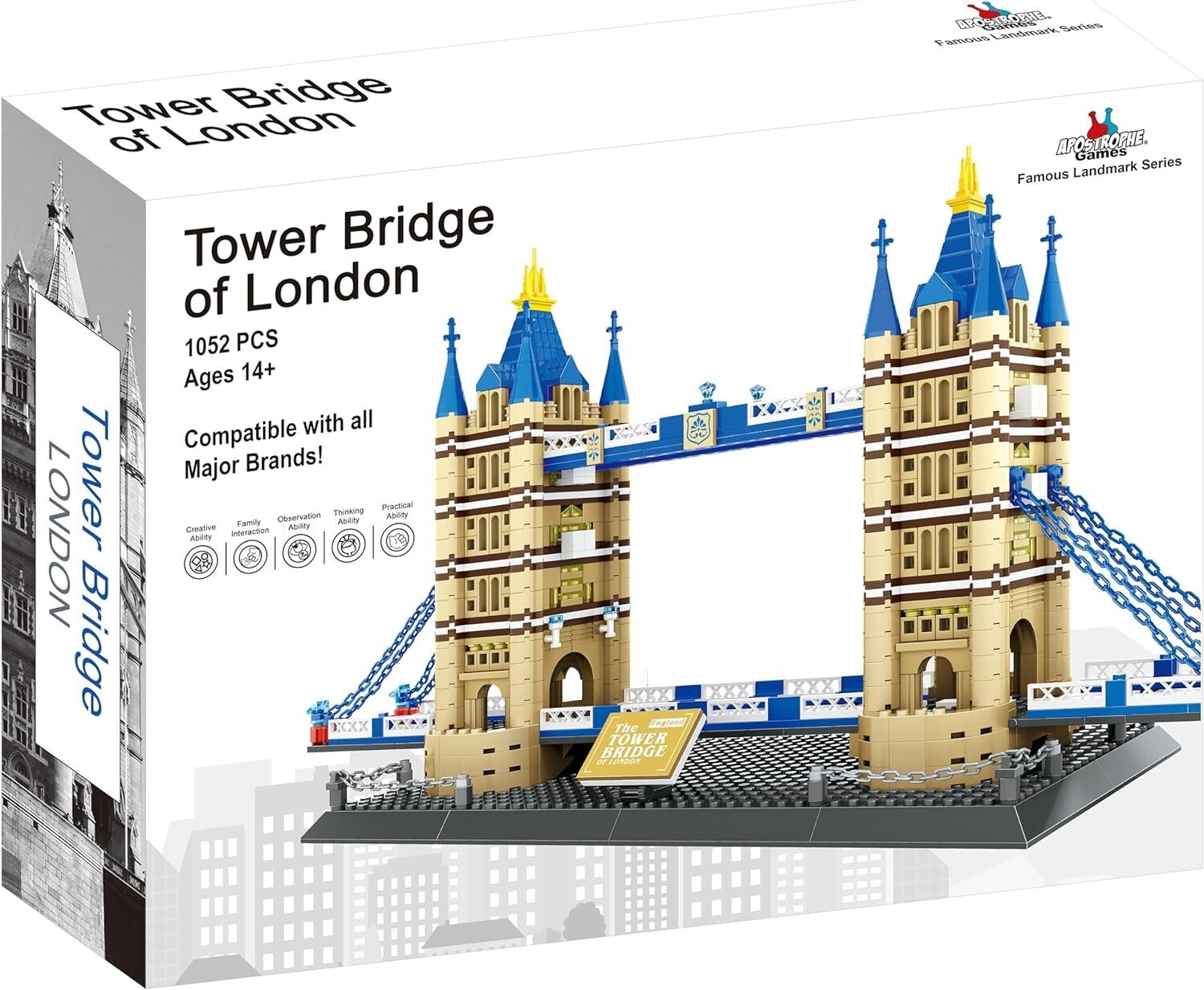 Educational Tower Bridge Building Block Set - 1,052 Pieces of Historical Fun