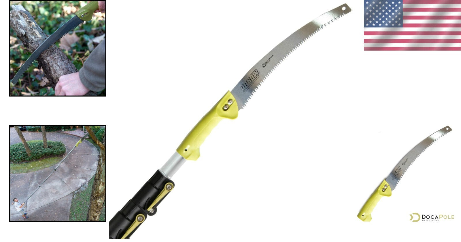 Effortless High-Reach Pruning Tool: Adjustable Pole Saw for Branch Trimming