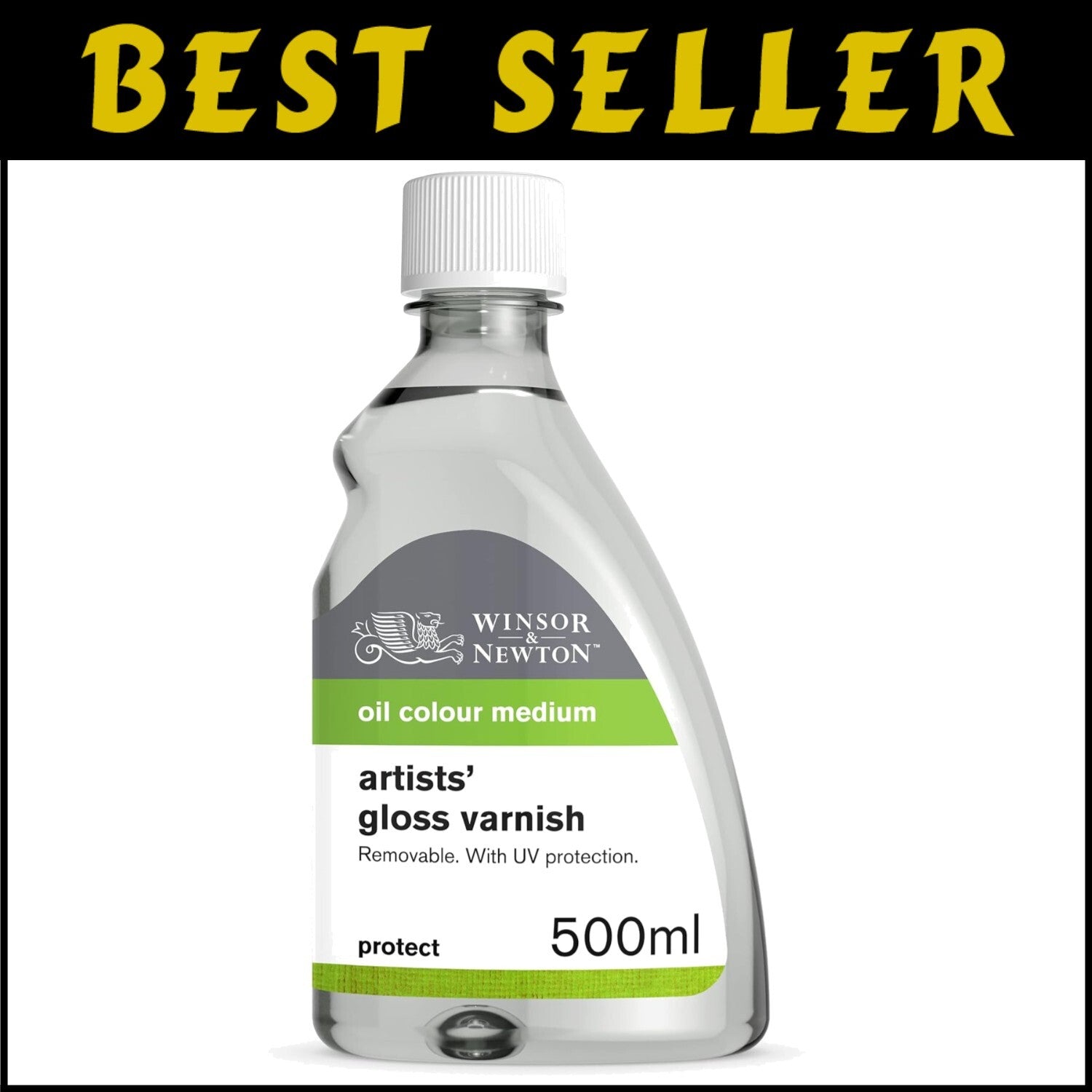 Gloss Finish Artists' Varnish 500ml - Clear, Non-Yellowing Protection