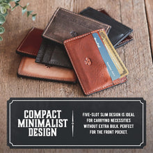 Load image into Gallery viewer, Premium Slim Leather Wallet for Men – Lightweight with Durable Stitching &amp; Style