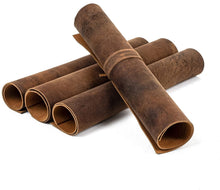 Load image into Gallery viewer, Soft Antique Brown Leather Crafting Sheets - Set of 4 Ideal for DIY Projects