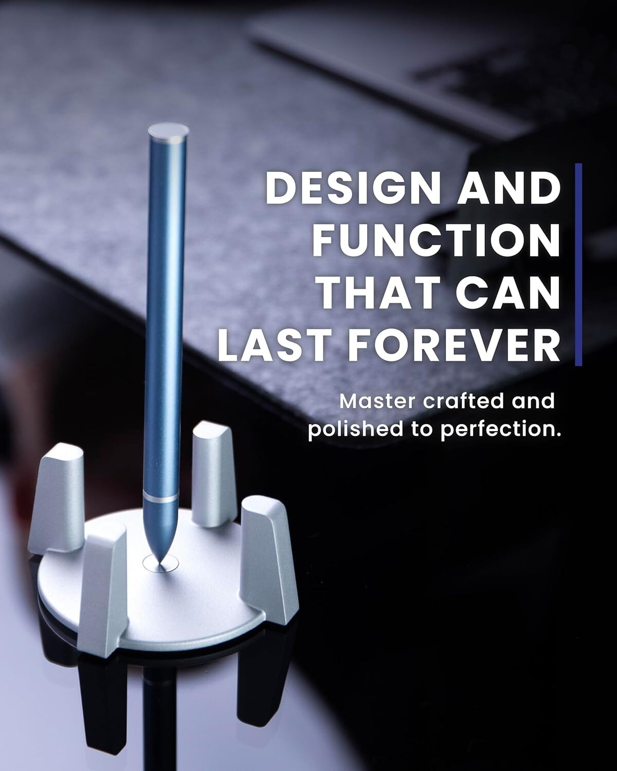 Self-Balancing Hoverpen - Aluminum Luxury Pen with Waterproof Ink and Grip