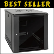 Load image into Gallery viewer, Versatile 12U Wall Mount Server Cabinet with Cooling Fan - Ideal for A/V Devices