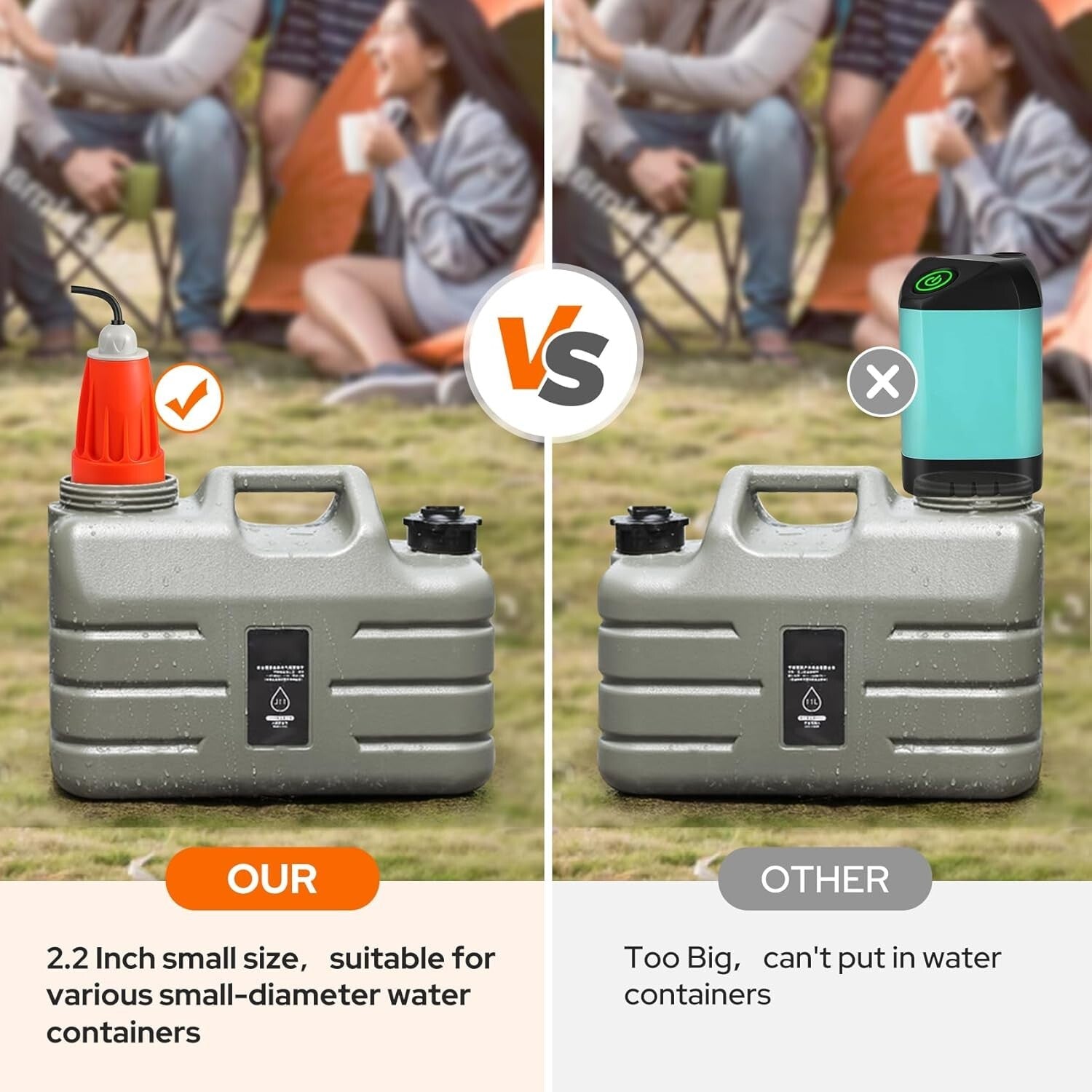 Portable Camp Shower with Rechargeable Battery - Ideal for Outdoor Adventures