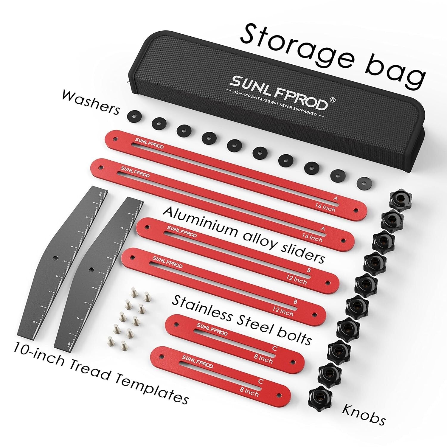 Versatile Aluminum Stair Tread Gauge with Flexibility for Accurate Measurements
