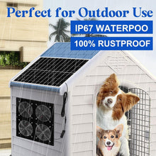 Load image into Gallery viewer, High Efficiency Solar Ventilation Fan - 25W Solar Panel for Barns &amp; Dog Houses