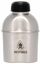 Load image into Gallery viewer, Durable Black Stainless Steel Canteen with Nesting Cup - Lightweight Cooking Set