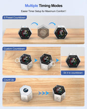 Load image into Gallery viewer, Versatile Hexagon Productivity Timer - 6 Preset Times &amp; Custom Options - Gray