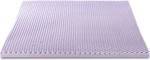 Load image into Gallery viewer, Lavender Infused King Size Memory Foam Mattress Topper with Egg Crate Design