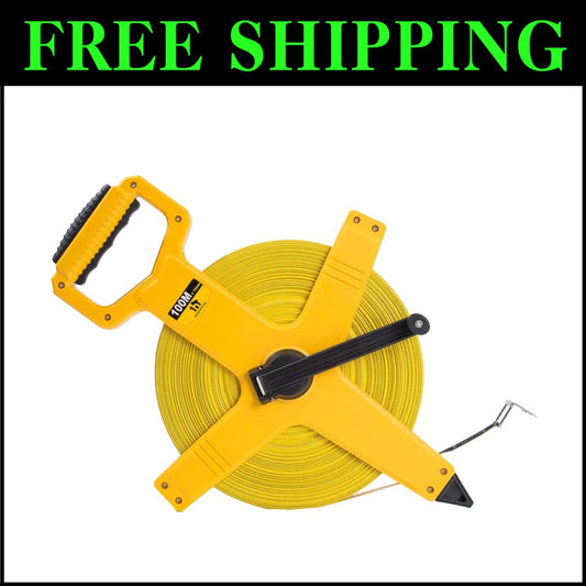 Ergonomic 330FT Tape Measure with Rugged ABS Handle – Perfect for Engineers