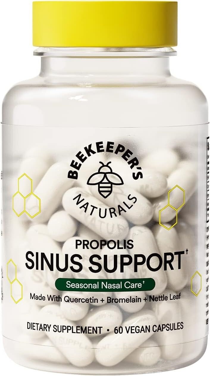 Natural Seasonal Sinus Relief Capsules - Enhance Comfort & Immune Support, 60 ct