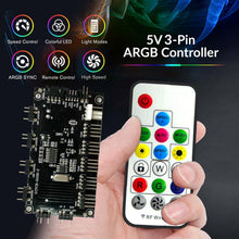 Load image into Gallery viewer, Whisper-Quiet 120mm ARGB AIO CPU Cooler for Intel &amp; AMD - Customizable Lighting