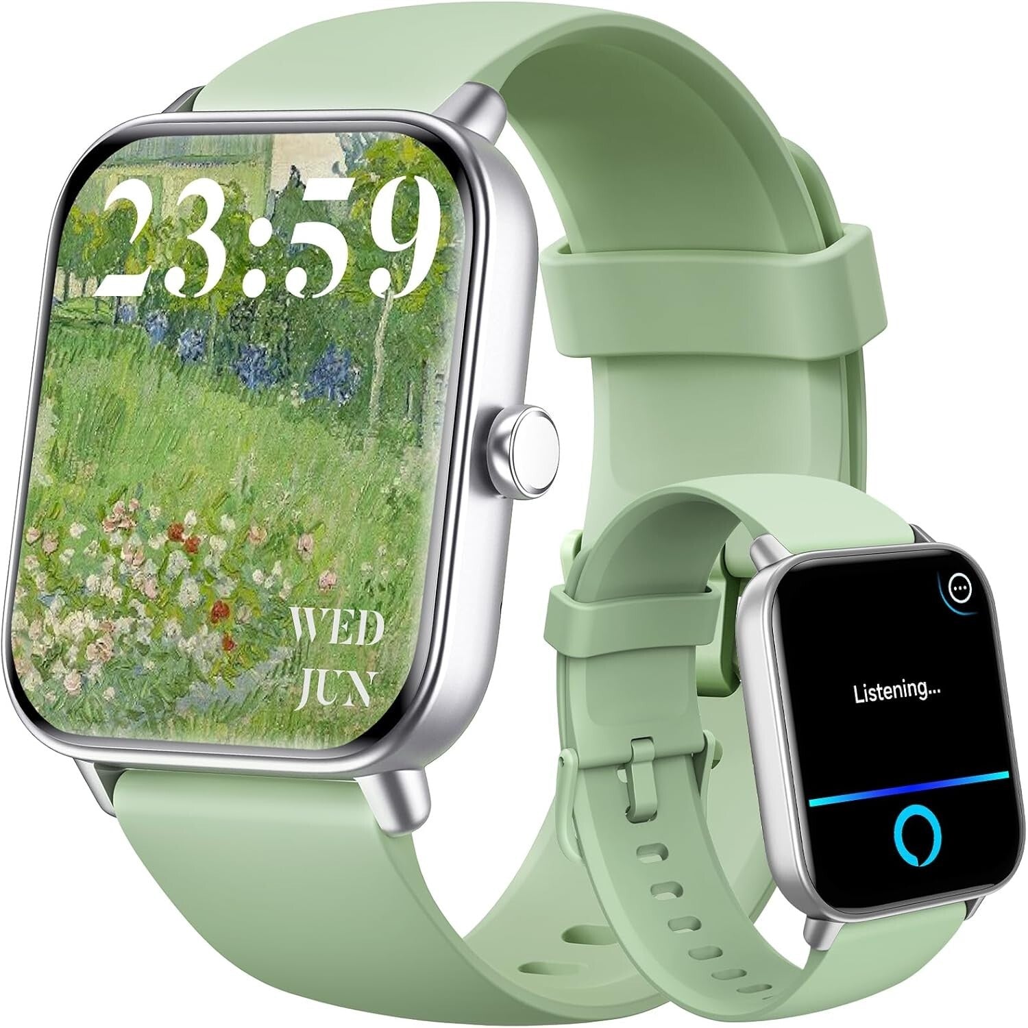 Advanced Fitness Tracker Smartwatch with Heart Rate, IP68 Waterproof & Alexa