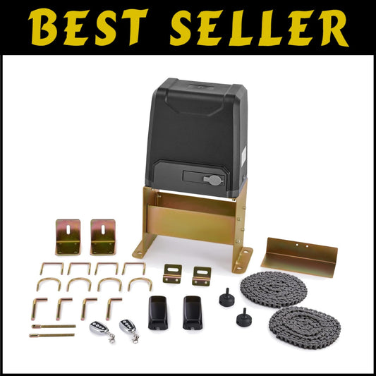 Heavy-Duty 3300lb Gate Opener with Adjustable Closing Time and Safety Sensors