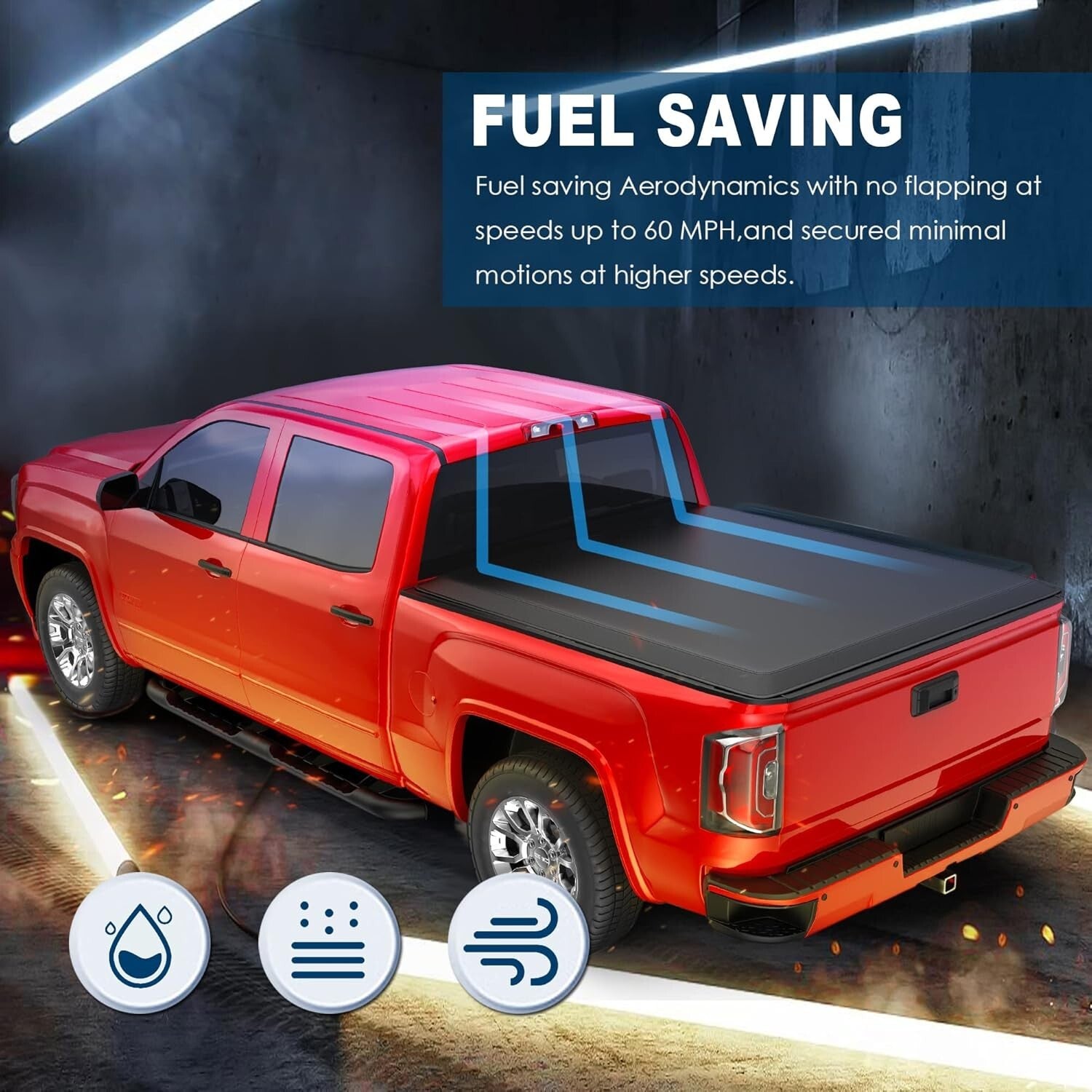 Custom Fit Soft Truck Tonneau Cover for 1988-2006 Silverado/GMC 6.5 FT Fleetside