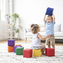 Load image into Gallery viewer, SoftZone Patchwork 12 Foam Building Blocks for Young Learners - Non-Toxic Design