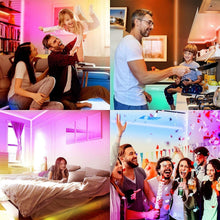 Load image into Gallery viewer, Voice-Controlled Smart RGB LED Lights - 200ft Multicolor Glow for Any Occasion