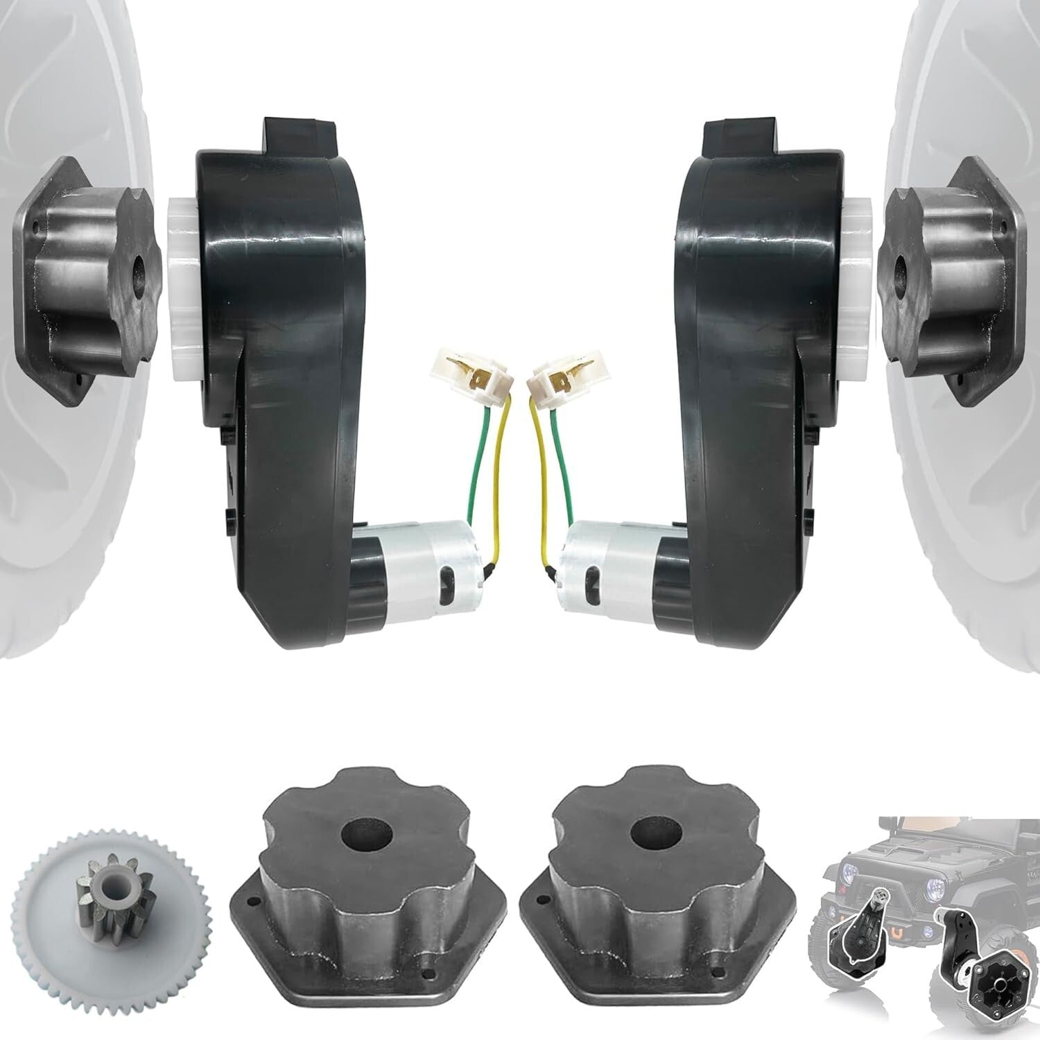 Fast 24V RS555 Motors & Gearboxes for Enhanced Performance in Power Wheels