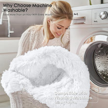Load image into Gallery viewer, 5x8 Machine Washable Soft Shag Area Rug - Cozy White Carpet for Home Decor