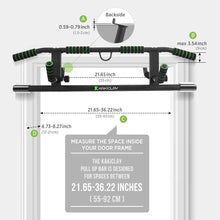 Load image into Gallery viewer, Heavy-Duty Pull Up Bar with Suspension Straps – Fits All Doorways, 440 lbs Max