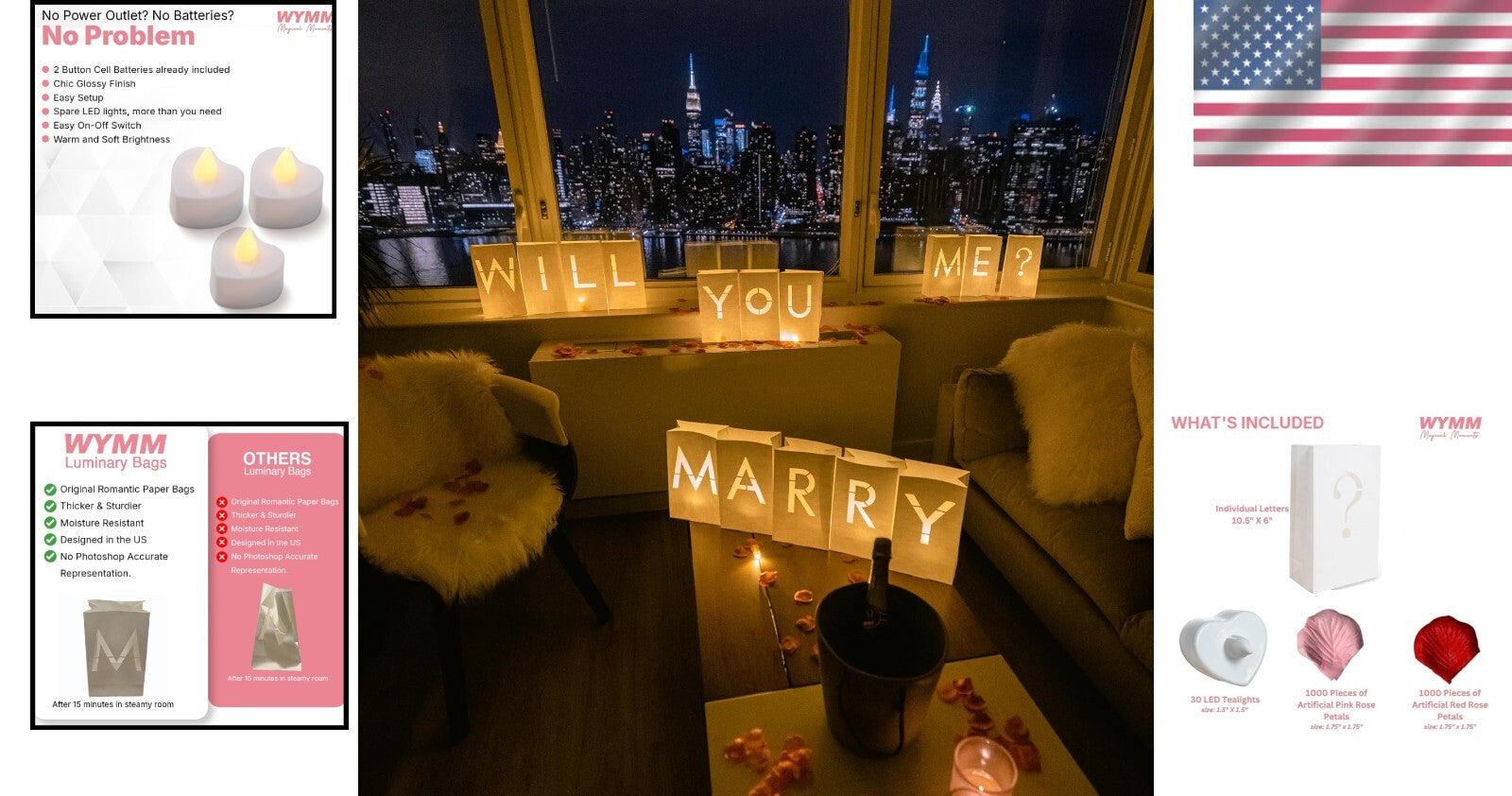 Transform Your Engagement Night - Luminary Bags with LED Lights for Proposals