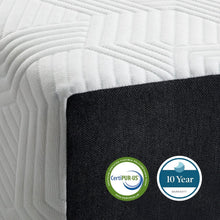 Load image into Gallery viewer, 6-Inch Firm Gel Memory Foam Mattress Twin - Bamboo Charcoal Infusion, CertiPur