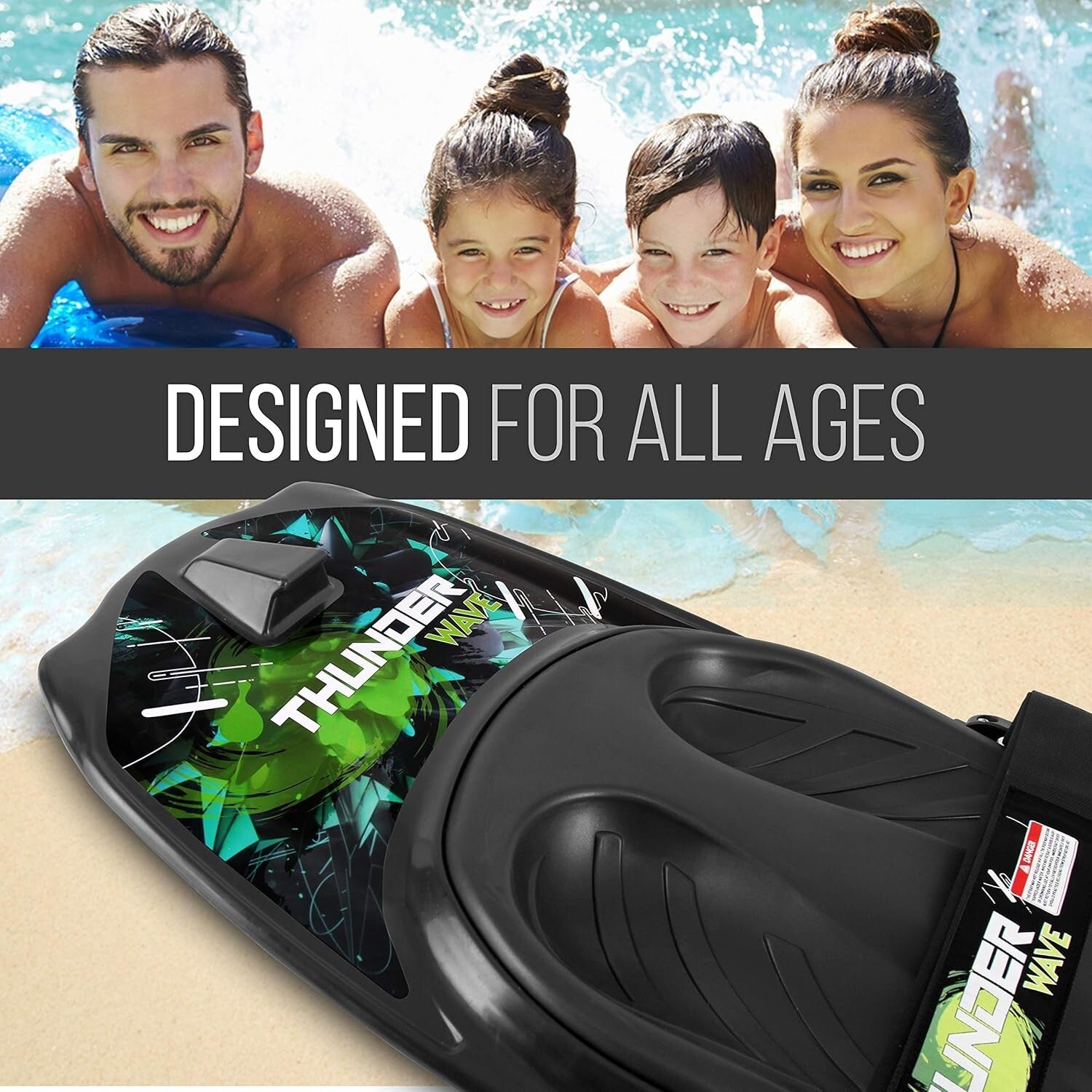 Adjustable Universal Kneeboard for Kids & Adults - Perfect for Water Sports